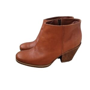 Rachel Comey Mars Ankle Boots Genuine Leather Brandy Cognac Colour